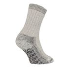 Bijna zuiver merino wollen dikke thermo sokken met anti-slip.