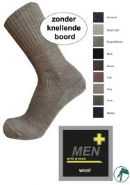 pint stikstof Afscheiden Sokken zonder elastiek met wol voor diabetes, anti knel sokken ideaal bij  spataderen of vocht in het been.