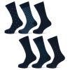 Heren sokken donkerblauw marine fantasie 6 paar.