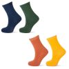 Kinder sokken effen uni met vlakke teennaad 2 paar 19-22 of 23-26.
