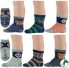 Naadloze babysokjes anti slip panda muis vos 