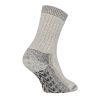 Bijna zuiver merino wollen dikke thermo sokken met anti-slip.