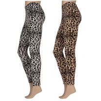 Sarlini tijger panter legging grijs en beige