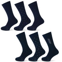 donkerblauwe en marine heren sokken naadloze