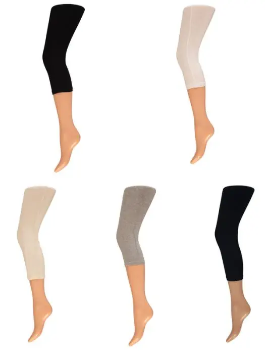 Dameslegging confectie kort capri katoen Sarlini