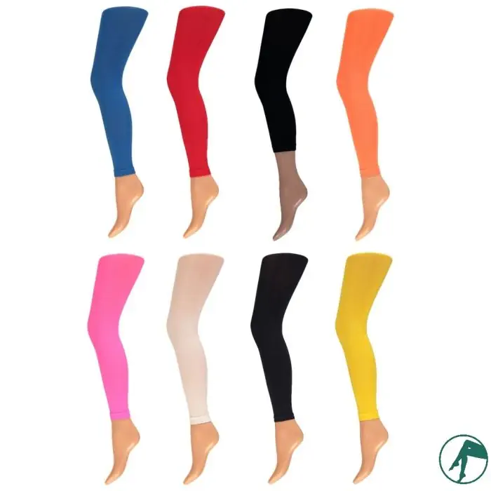 Kinder legging 60 denier lang in veel kleuren
